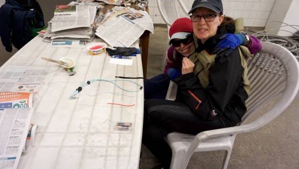 2 women at worktable